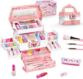 メイクセット おもちゃ 女の子 水で落ちる キッズコスメ プリンセス 小学生 メイクおもちゃ 3 4 5 6 7 8 9 10歳 女の子誕生日プレゼント 新年 クリスマスプレゼント 子供