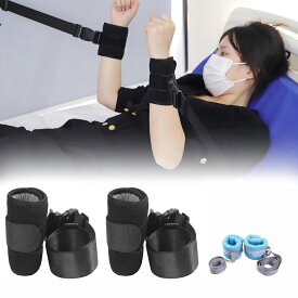介護用抑制帯 介護用手足縛り 拘束バンド 手足用ホルダー 介護用拘束ベルト 介護用品 調整可能 手足兼用 かきむしり/自傷/ズレ防止バンド 高齢者 認知症 柔らか 厚みのあるスポンジ 左右兼用 2個セット
