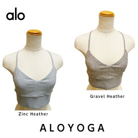 ALO Yoga アローヨガ フィットネス ブラトップ ヨガ ヨガウェア レディース ヨガブラ パット付き タンクトップ カップ付き ノンワイヤー エクササイズ ヨガウエア フィットネスウェア ALOYoga
