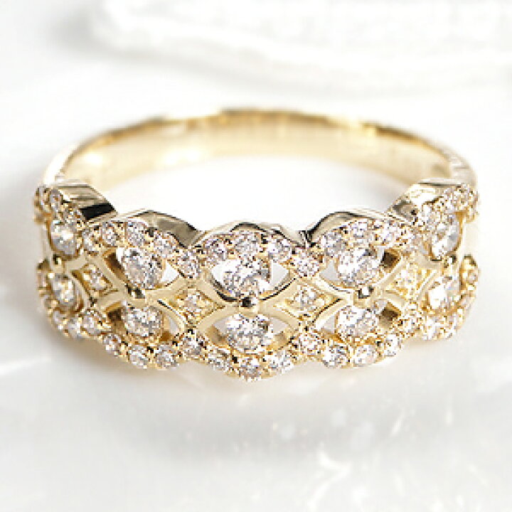 楽天市場】K18WG/YG/PG/Pt900【0.60ct】ダイヤモンド 透かし リング  