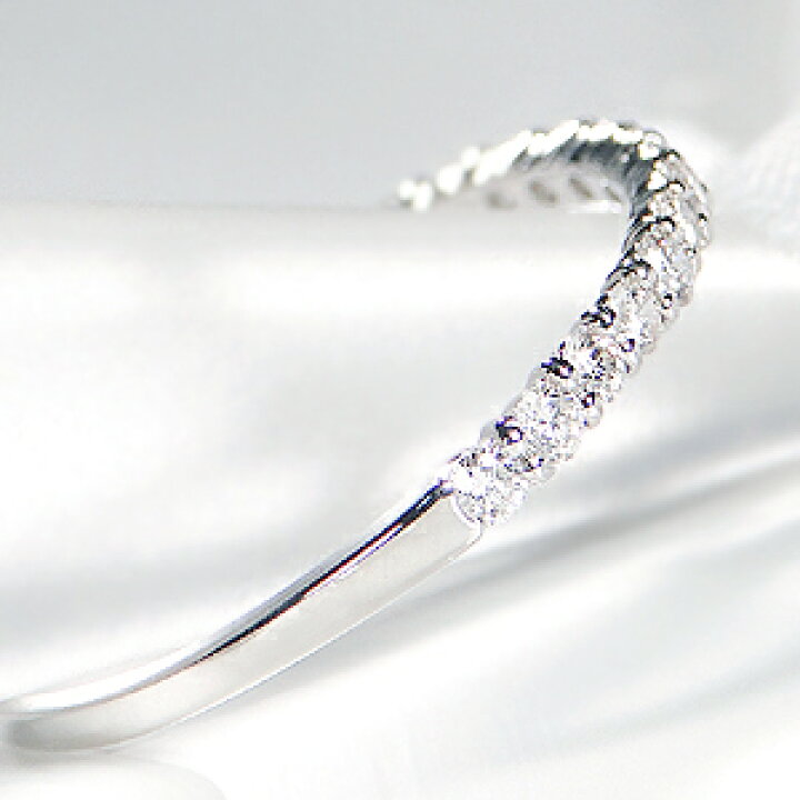 楽天市場】Pt900【0.3ct】ダイヤ ハーフ エタニティリング【送料無料 
