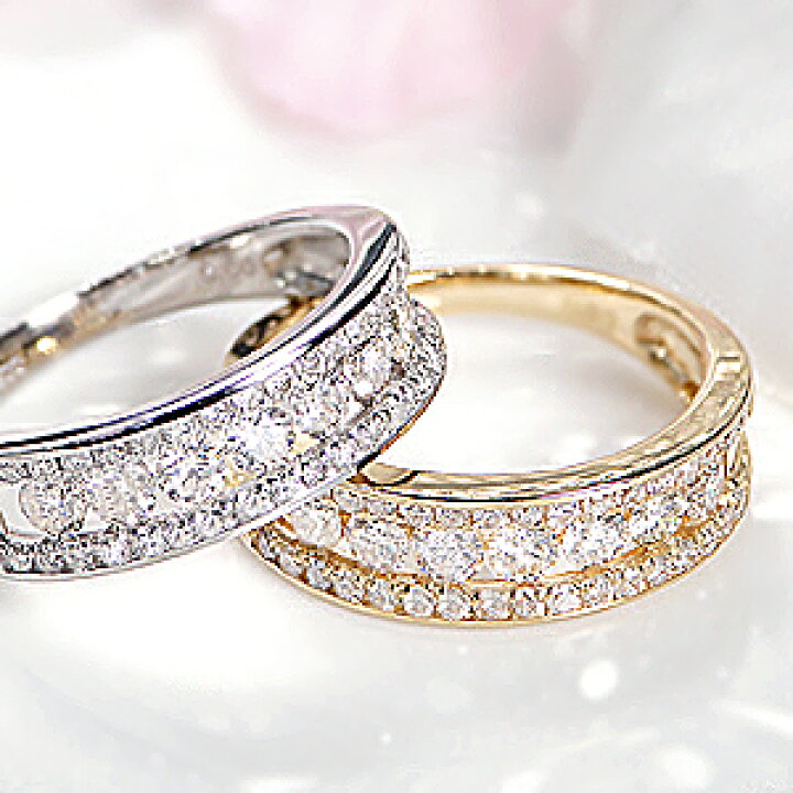 楽天市場】K18/Pt900【0.80ct】ダイヤモンド エタニティ リング人気  