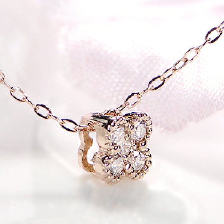楽天市場】K18YG/WG/PG【0.1ct】フラワー モチーフ ダイヤモンド 