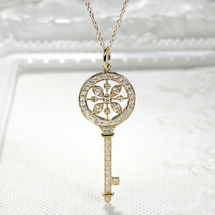 楽天市場】K18WG/YG/PG【0.45ct】キーモチーフ ダイヤモンド 