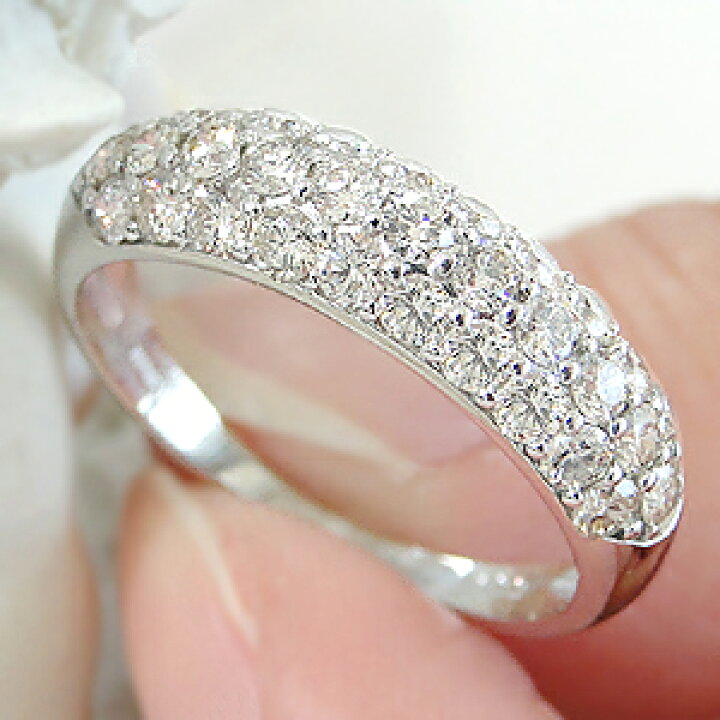 楽天市場】【1.0ct】K18 WG/YG/PG ダイヤモンド パヴェ エタニティ  
