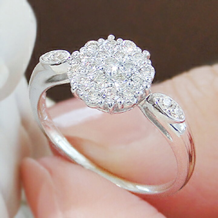 楽天市場】【0.46ct】Pt900 ダイヤモンド パヴェ リング豪華 人気  