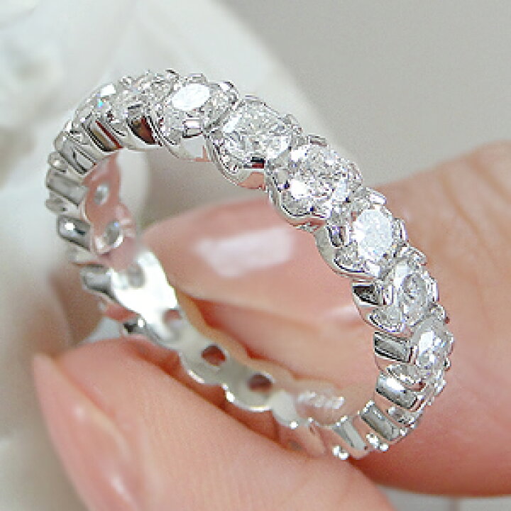 楽天市場】Pt900 豪華【2.0ct】VSクラス ダイヤモンド フルエタニティ 
