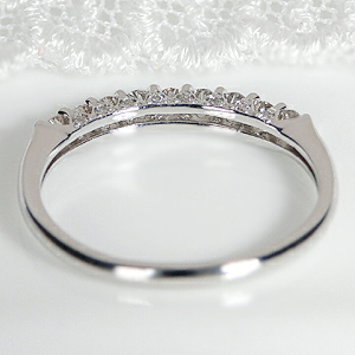 楽天市場】Pt900 0.28ct ダイヤモンド エタニティリング側面 ハーフ 