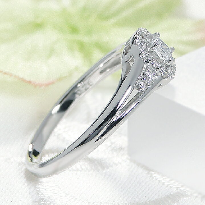楽天市場】Pt950 ダイヤモンド リング【0.26ct】人気 ジュエリー 指輪  