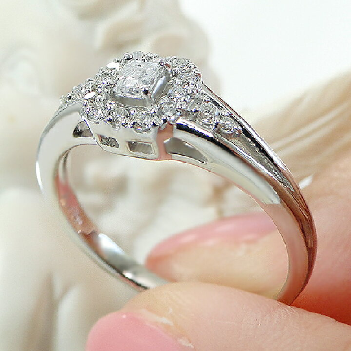 楽天市場】Pt950 ダイヤモンド リング【0.26ct】人気 ジュエリー 指輪  