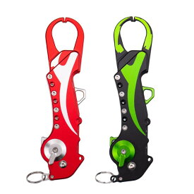 フィッシングプライヤー フィッシュグリップ 釣り用具 釣り用品 アウトドア 魚掴み器 魚バサミ 多機能 折りたたみ式 ガングリップタイプ 便利グッズ 釣具 釣り小物 フィッシングツール 軽量 アルミ製 持ち運び 便利