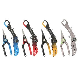 フィッシングプライヤー メンズ 釣り用ペンチ 控魚器 ロッドベルト アルミ合金製 多機能 折りたたみ式 ロングタイプ 針外し 魚掴み器 フィッシュキャッチャー フィッシュグリップ ツール 軽量 頑丈 釣り道具 アウトドア 釣具 便利グッズ ブラック