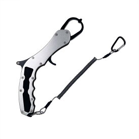 フィッシングプライヤー メンズ 控魚器 魚掴み器 フィッシュグリップ ツール アルミ合金製 ピストル型 防滑ハンドル 魚バサミ 釣り具 キャッチ リリース 落下防止 携帯便利 フィッシングツール アウトドア 用品 ギア 釣り道具