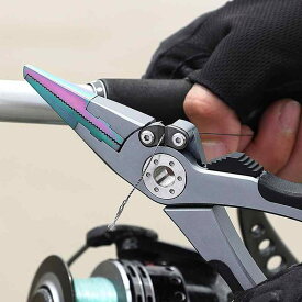 フィッシングプライヤー メンズ 多機能 釣り用ペンチ アルミ合金製 ルアー用 釣り糸カッター スプリットリング外し 針外し ラインカッター 控魚器 釣り道具 フィッシングツール アウトドア ギア 便利グッズ 普段使い スポーツ 軽量 防錆