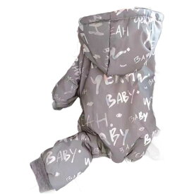 ペット服 犬 ドッグウェア 冬用 防寒 防風 暖かい 中綿コート 厚手 反光 反射テープ 安全対策 プードル ポメラニアン ビションフリーゼ シュナウザー 小型犬 フリース つなぎ カバーオール ロンパース ジャケット ブルゾン 散歩 お出かけ アウトド