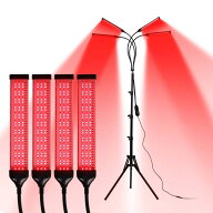 美顔器 レディース 美容機器 美容家電 赤色LED 美顔ライト 遠赤外線 近赤外線 4頭 スタンド式 大排灯 フ…