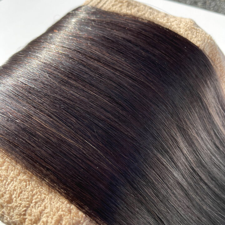 楽天市場 シールエクステ 人毛 ロング ブラック 黒 P 1b ヘアエクステ 長さ52cm 枚セット 楽天 市場 通販 3 13更新 ベリーズコスメ