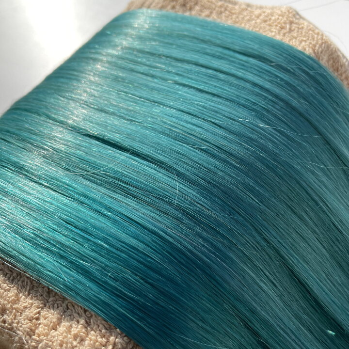楽天市場 シールエクステ 人毛 ロング グリーン 緑 ヘアエクステ カラーエクステ 長さ52cm 10枚セット 楽天 市場 通販 3 13更新 ベリーズコスメ