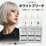 YSパーク ホワイトブリーチ 30g×3個 オキシ6％ 100ml×3個セット ブリーチパウダー ヘアブリーチ 業務用…