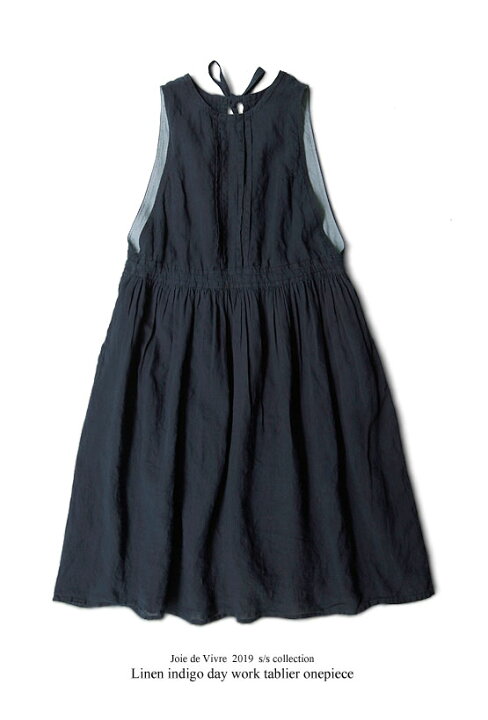 楽天市場】【送料無料】Joie de Vivreリネンインディゴ染めワーク  