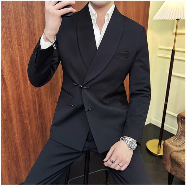 楽天市場】メンズスーツ セットアップ 礼服 男性 おしゃれスーツ 