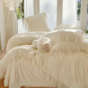 布団カバーセット ダブル クイーン あったか フランネル 秋 冬 防寒対策 布団カバーセット 韓国風 INS風 姫系 レース 白 寝具カバー セット 防寒 暖かい インテリア ふとんカバー 高品質 掛け