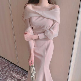 パーティードレス 結婚式 ワンピース 女子会 OL お呼ばれドレス オフショルダー 韓国風ワンピース タイトワンピース タイトドレス オケージョンドレス オフショルドレス プチプラ マーメイドドレス ワンピース 同窓会ドレス 成人式ドレス 二次会 発表会 お嬢様 デート