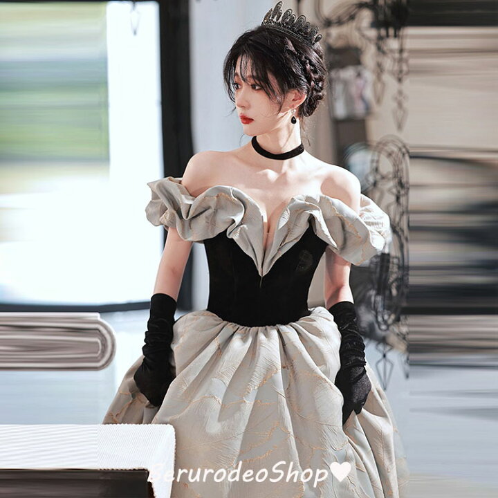 楽天市場】イブニングドレス オフショルダー 発表会ドレス ロング 