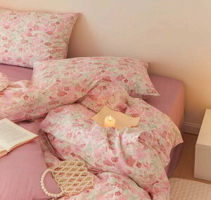 送料無料 布団カバーセット 掛ふとんカバー 3点セット 4点セット シングル ダブル 可愛い小花柄 カラフル 綿100% 優しい肌触り ボックスシーツ/フラットシーツ 掛け布団カバー 通気 四季通