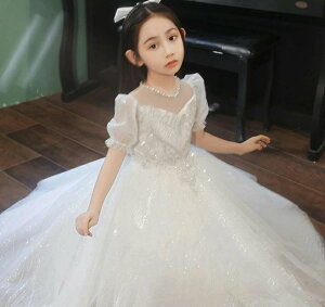 送料無料 子供ドレス 女の子 春夏秋冬 ホワイト 高級感 ピアノ発表会 ドレス 結婚式 キッズ フォーマル 子どもドレス ジュニアドレス ピアノ 結婚式 音楽会 演奏会 司会者 モデル おしゃれ 10