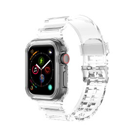 ＼50%offクーポン有／ 楽天1位 アップルウォッチ series9 バンド 透明 クリア ベルト 一体型 apple watch series 9 8 7 6 SE 5 4 3 2 1対応 レディース メンズ アップルウォッチバンド 女性 男性 45mm 44mm 42mm 41mm 40mm 38mm クリアバンド clear band 韓国 41 45