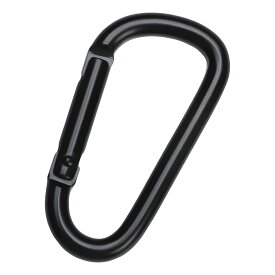 ＼50%offクーポン有／ 楽天1位 カラビナ D型 6個セット ブラック 6cm アウトドア リュック バックパック 釣り キャンプ 登山 旅行 キーホルダー Dタイプ ベルト 黒 多機能 アルミ 軽量 丈夫 鍵 ホルダー キーチェーン 釣り おしゃれ 便利 しっかり タープ つり 全黒カラ