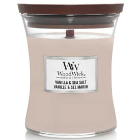 ウッドウィック ジャーS バニラ & シーソルト アロマキャンドル WOOD WIC