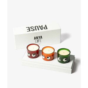 �������� �A�j�� �n�C���h�}�[�` ANYA HINDMARCH �A�C�Y �~�j �L�����h�� �Z�b�g Set of 3 Mini Candles Eyes in Natural Wax