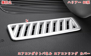トヨタ 新型ハリアー 80系 TOYOTA HARRIER パーツ用 内装 エアコンダクトパネル エアコンリング カバー ガーニッシュ 吹き出し口 パネル フレーム エアコン吹き出し口パネル ダッシュボード上 イ