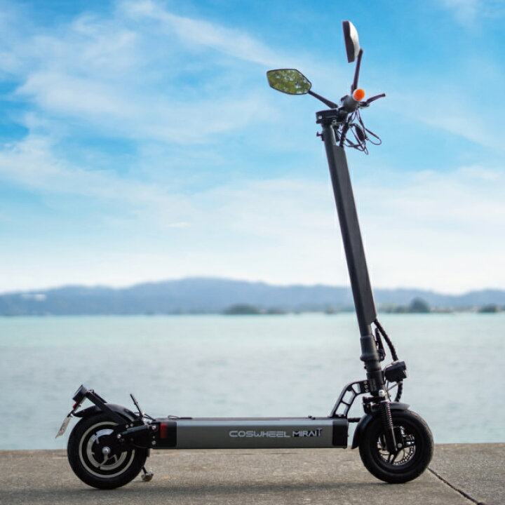 楽天市場】[原付] 電動キックボード COSWHEEL MIRAI T モダングレー 