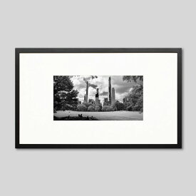 IGREBOW ニューヨーク マンハッタン セントラルパークから見るビル群｜アイグレボウ インテリアフォト ピクチャーアート 写真 スタイリッシュ モダン モノクローム モノクロ