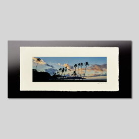IGREBOW ハワイ 夜明けの海 ヤシの木のある風景｜アイグレボウ インテリアフォト ピクチャーアート 写真 スタイリッシュ モダン カラー写真 カラーピクチャー ビッグサイズ