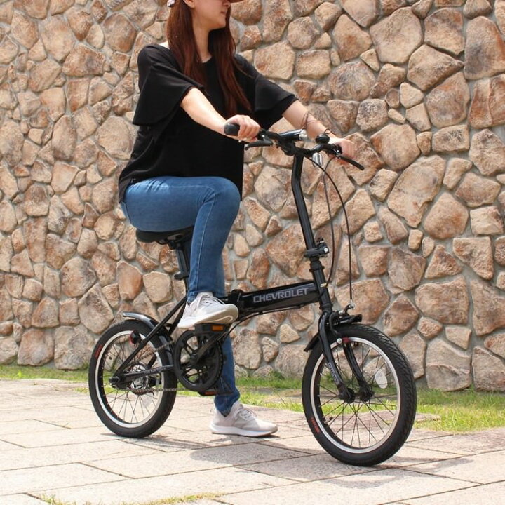 楽天市場】[折畳み自転車] CHEVROLET シボレー｜16インチ折畳自転車BK 