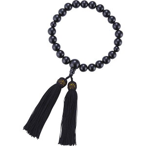 男性用片手念珠 オニキス22玉共仕立・正頭 ホワイトオーク|数珠 貴金属 のし対応 ラッピング対応 個包装 選べる 包装紙 おまとめ注文 ご自宅用 プレゼント 贈り物 ギフト 贈答用 カタログ