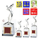 トロフィー 送料無料 文字無料 ゴルフ クリスタル台　ゴルフトロフィー 高さ190mmゴルフ 優勝カップ　トロフィー トロ…