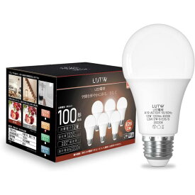 LUTW LED電球 E26口金 白色 12W 1200lm 100W相当 4000K 220°広配光 高演色 調光不可 6個入 LDA12W-G-E26