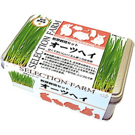 イースターセレクションファーム　牧草栽培セット　オーツヘイ　セットorリフィル【YEASTER、SELECTION　FARM、缶付きor詰め替え用、草食小動物、ウサギ、モルモット、チンチラ、デグー、ハムスター、テンジクネズミ】