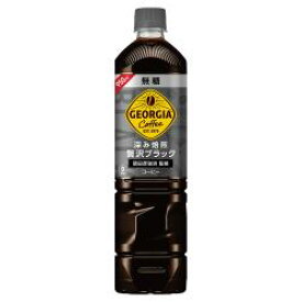 [送料無料]コカ・コーラジョージア 深み焙煎贅沢ブラック(無糖)　950ml PET×12本【コカコーラ、Coca-Cola、飲料水、GEORGIA、珈琲、コーヒー】