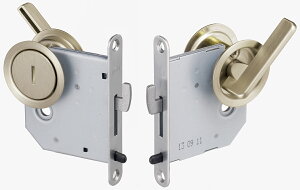 ベスト 268M 大型サムタン鎌錠(間仕切錠) 28~32mm サテンニッケル BS50mm #268M-50-30-1