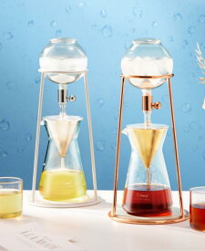 アイスコーヒーサーバー ウォータードリッパー アイスコーヒー　ドリッパー　アイスビールコーヒーポット 家庭用アイスドリップコーヒーポット 2-3人用　コーヒー用品　400ml　 　KFH-6