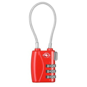 ZHEGETSAロック鍵旅行ダイヤル式ワイヤーロック暗証番号荷物、スーツケース、バックパック用