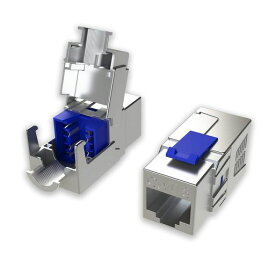 [LINKUP] 6 個入り - Cat8 RJ45 40G シールド ダイカスト メタル Easy フィールド ターミネーション キーストーン | HDBaseT ジャック | イーサネット アダプター | パッチパネル コネクタ