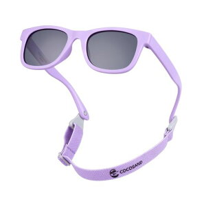 [COCOSAND]FlexiblePolarizedBabySunglasseswithStrapUVProtectionforToddlerInfantNewbornGirlBoyAge0-24Months