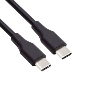 Cablecc Type-C USB-C �I�X-�I�X USB 2.0 �o�[�W���� �f�[�^�P�[�u�� PD 65W �m�[�g�p�\�R��&�d�b�Ή� �u���b�N 2M